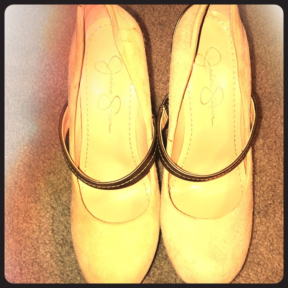 Jessica Simpson platform pumps. Worn a few times